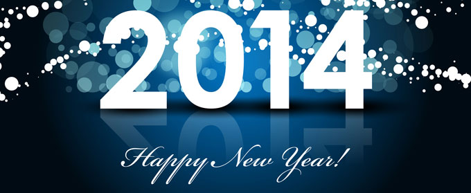 2014 - Happy New Year background